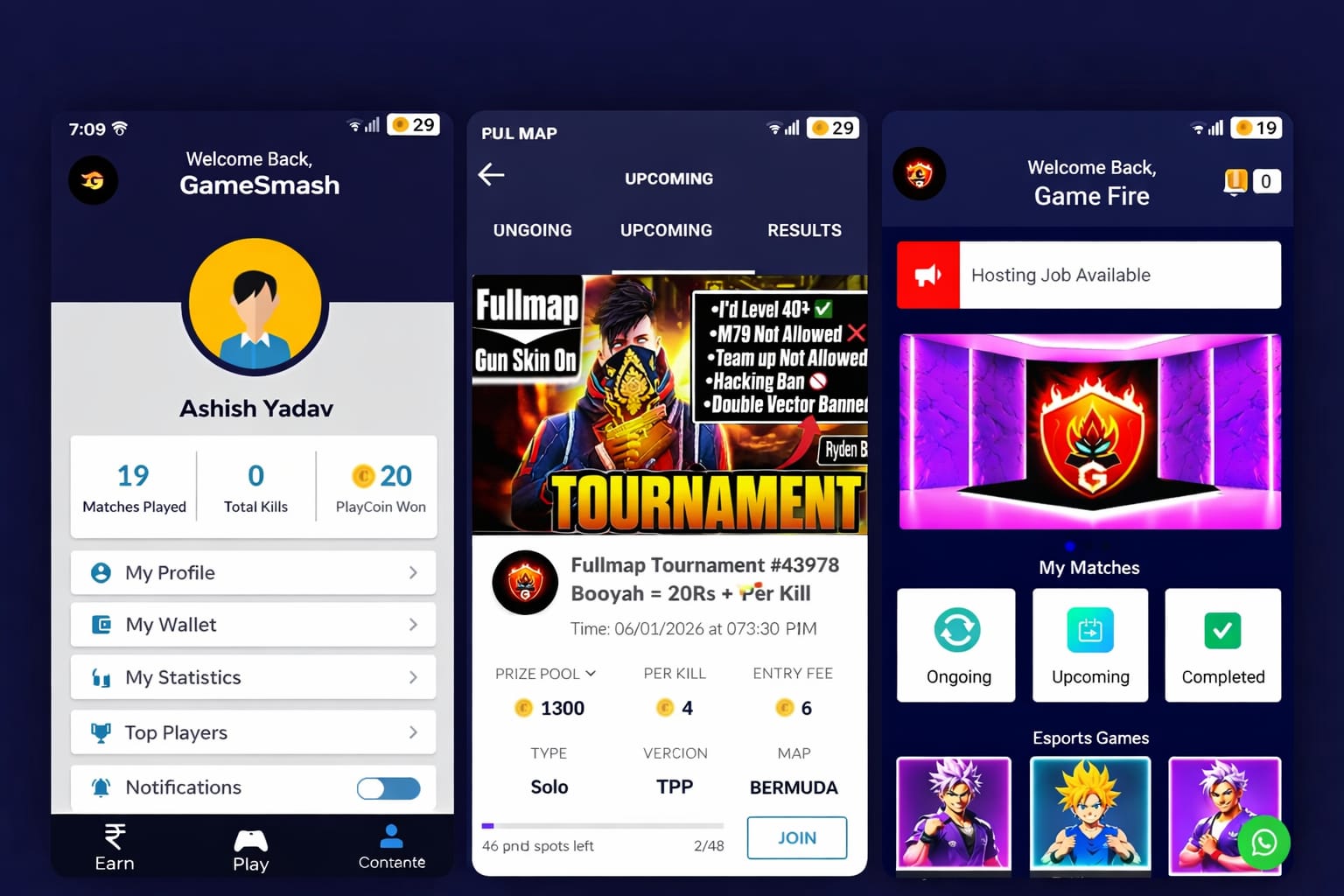 âš¡ FROM MATCHMAKING TO PAYOUTS â€“ COMPLETE TOURNAMENT APP SOLUTIONS